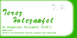 terez holczapfel business card